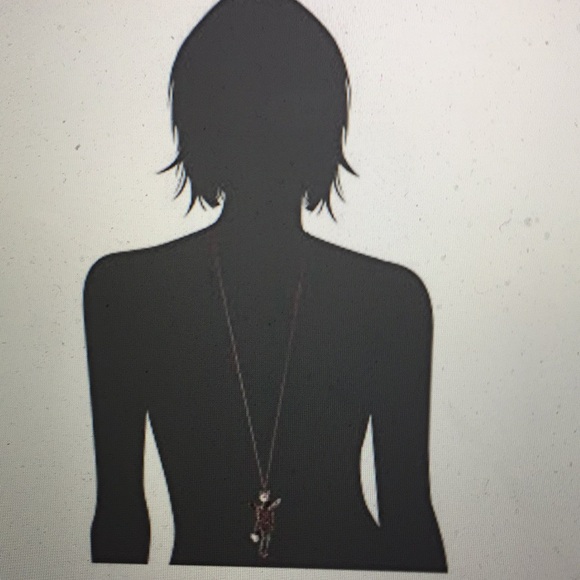 😇🐱BETSEY JOHNSON ANGEL CAT PENDANT NECKLACE - Picture 4 of 4